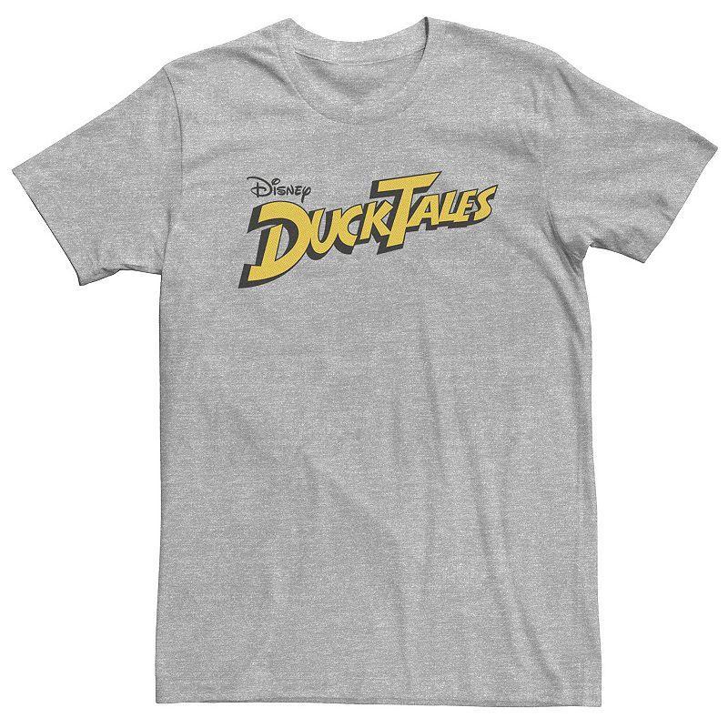 Big & Tall Disney DuckTales Logo Tee, Mens Athletic Grey Product Image