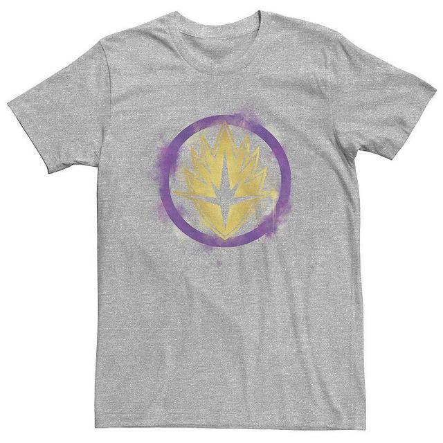 Big & Tall Marvel Avengers Endgame Guardians Spray Paint Logo Tee, Mens, Size: 3XL, Med Grey Product Image