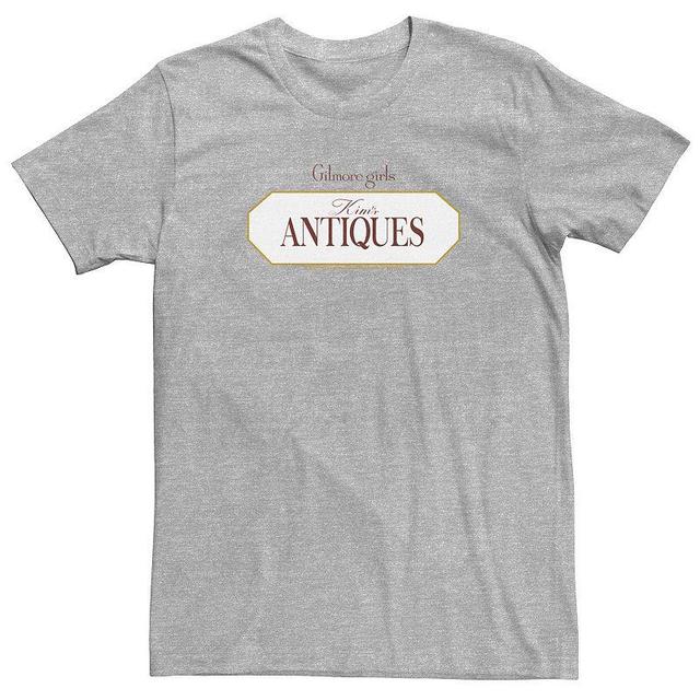 Big & Tall Gilmore Girls Kims Antiques Logo Tee, Mens Athletic Grey Product Image