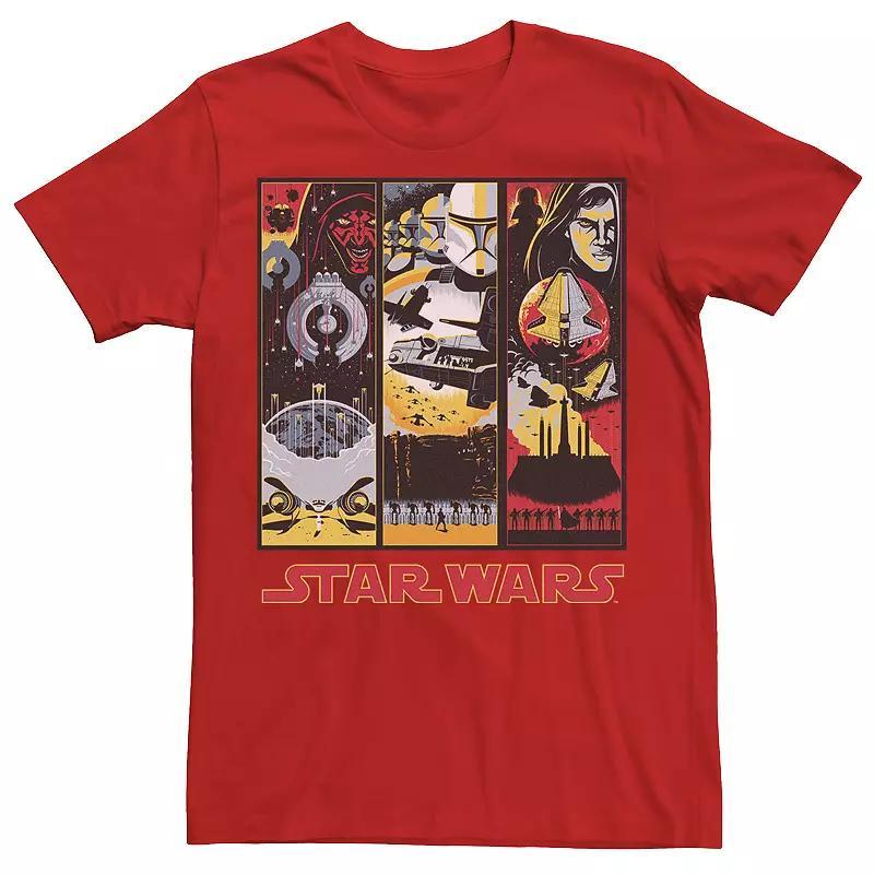 Mens Star Wars Maul Trooper Anakin Retro Panels Graphic Tee Product Image