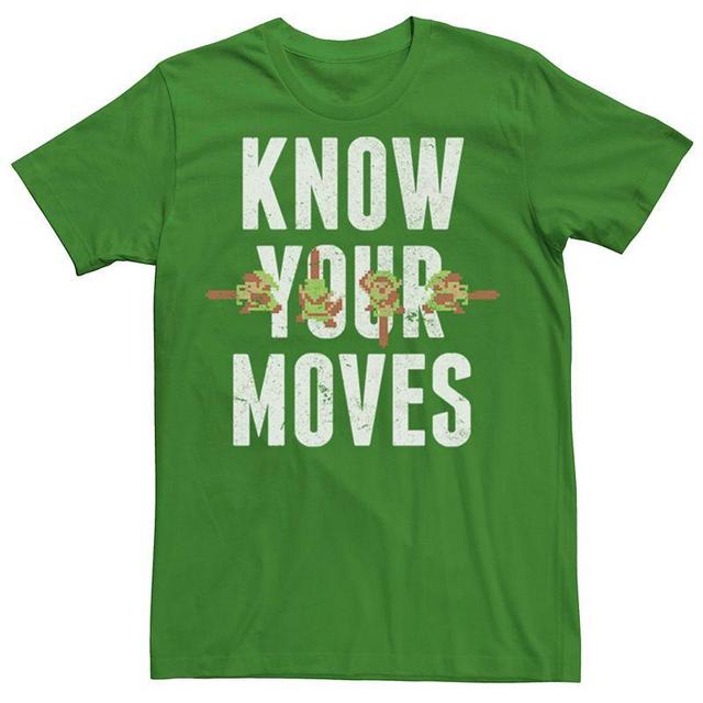 Mens Nintendo Legend Of Zelda Know Your Moves Pixel Link Short Sleeve Tee Product Image