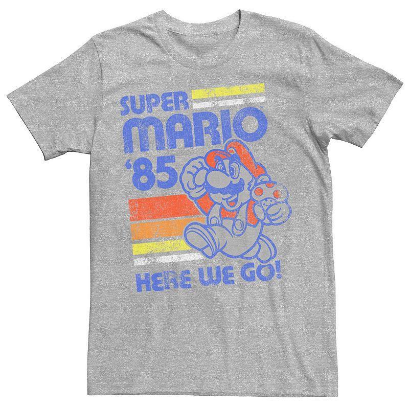 Mens Super Mario 85 Here We Go Tee Athletic Grey Product Image