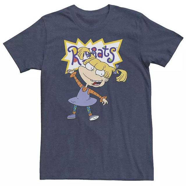 Big & Tall Rugrats Angelica Simple Portrait Tee, Mens Navy Grey Product Image