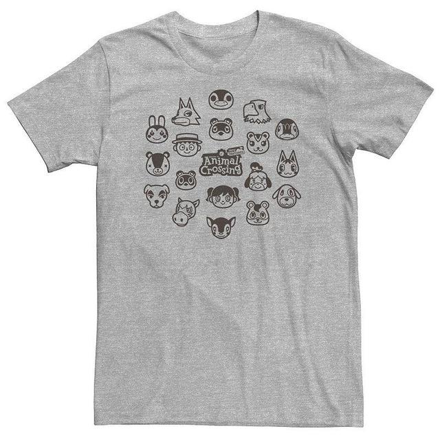 Big & Tall Animal Crossing New Horizons Group Shot Villagers Tee, Mens Product Image