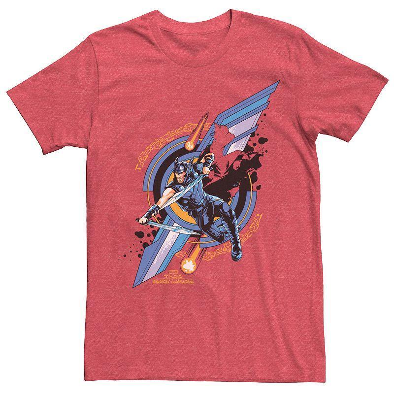 Mens Marvel Thor Ragnarok Wings of a God of Thunder Tee Red Product Image