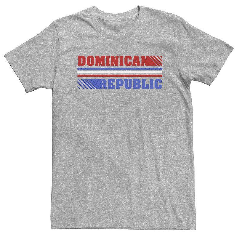 Big & Tall Fifth Sun Dominican Republic Text Overlay Tee, Mens Athletic Grey Product Image