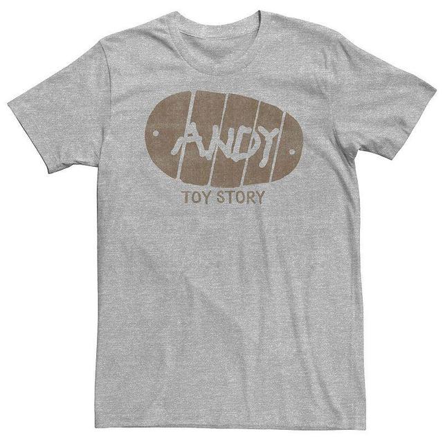 Big & Tall Disney / Pixar Toy Story Andy Handwriting Tee, Mens Athletic Grey Product Image