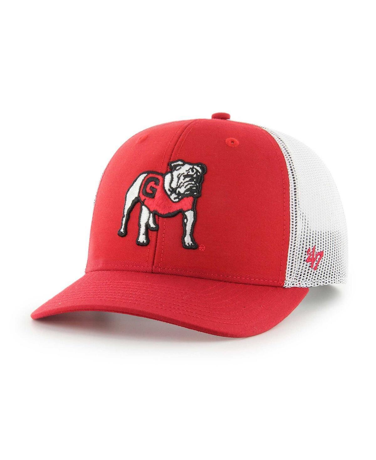 Mens 47 Brand Red Georgia Bulldogs Trucker Adjustable Hat Product Image