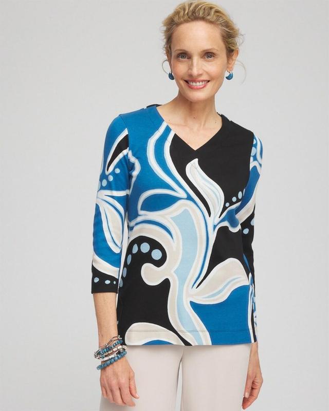 Women's Swirl V-Neck Tunic Top Product Image