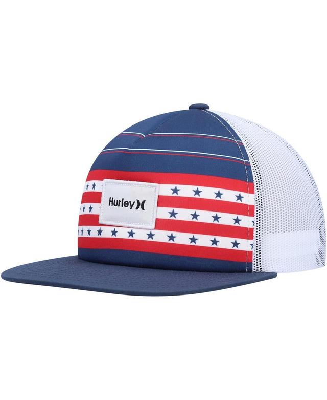 Mens Hurley Navy United Trucker Snapback Hat Product Image