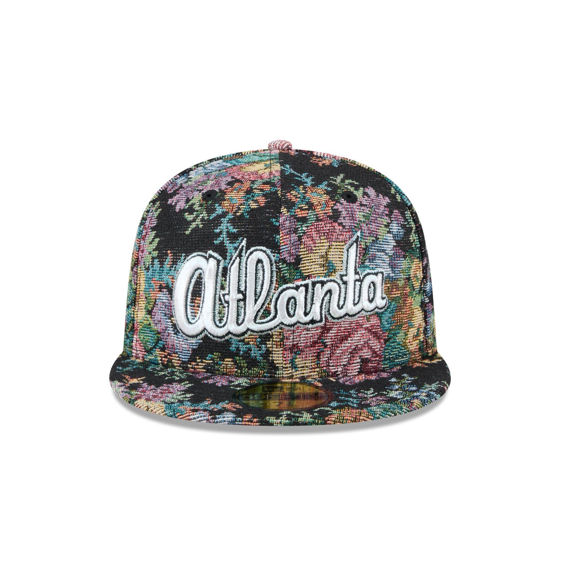 Atlanta Braves Jacquard Pattern 59FIFTY Fitted Hat Male Product Image