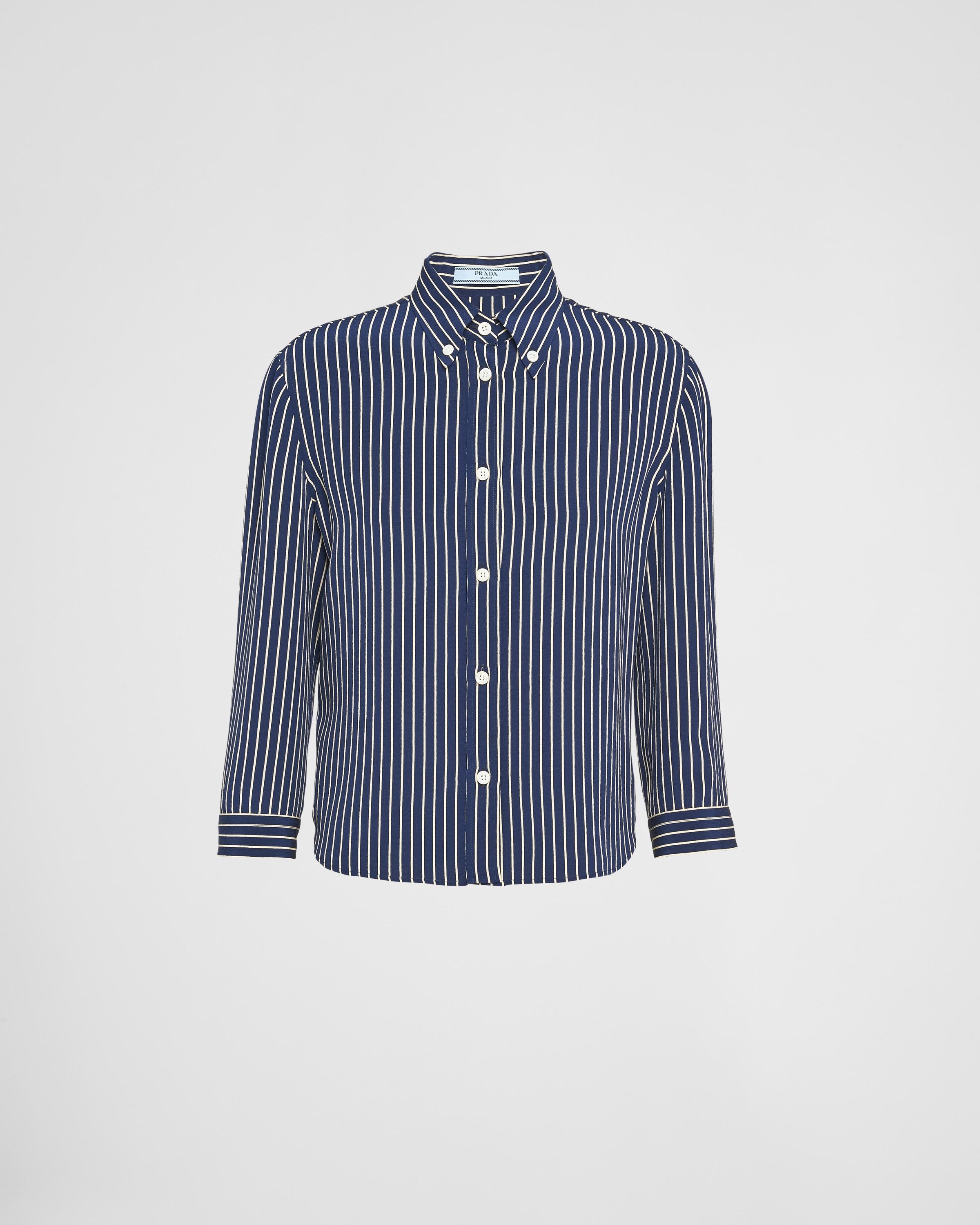 Striped marocain shirt Product Image