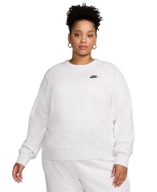 Nike Plus Size Active Sportswear Club Crewneck Fleece Sweatshirt Product Image