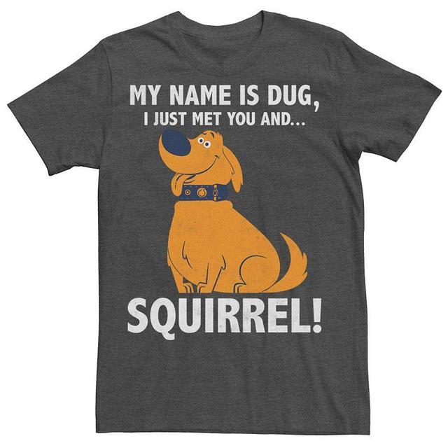 Disney / Pixars Up Dug Mens Squirrel Quote Tee Grey Heather Product Image