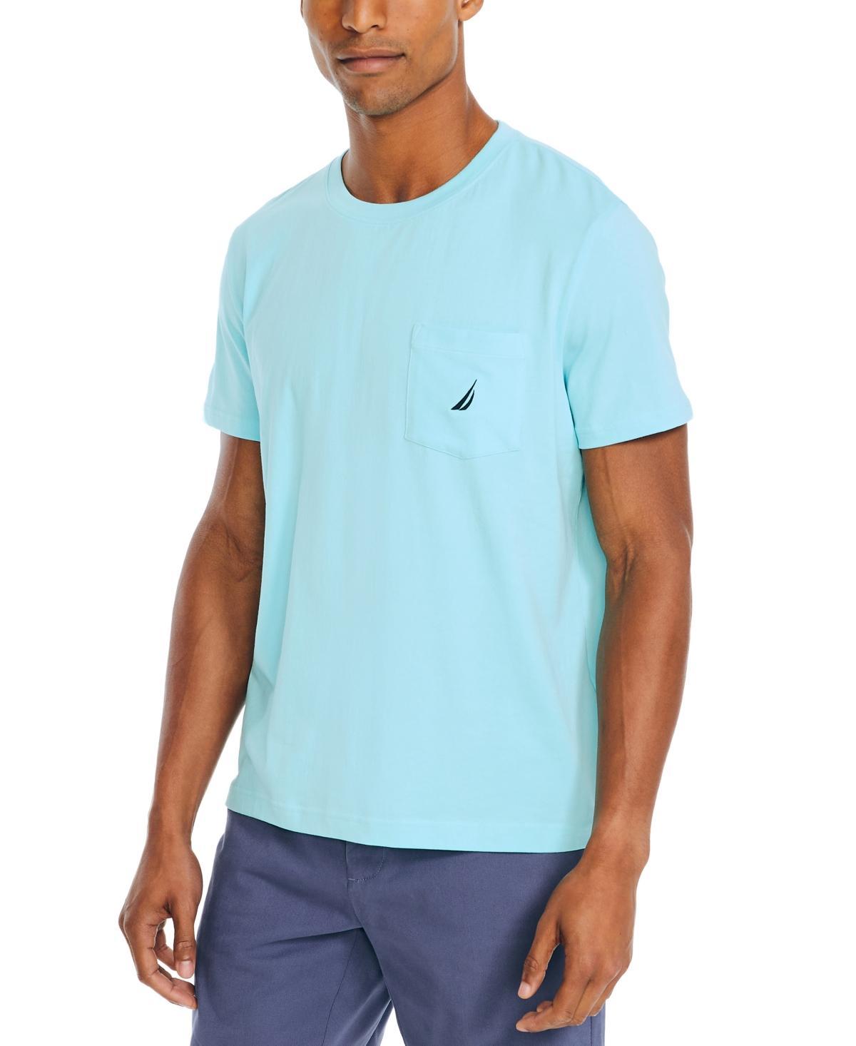 Nautica Mens Classic-Fit Solid Crew Neck Pocket T-Shirt Product Image