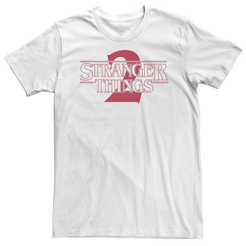 Big & Tall Netflix Stranger Things 2 Solid Logo Tee, Mens Product Image