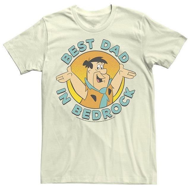 Mens The Flintstones Fred Circle Smile Best Dad In Bedrock Tee Product Image