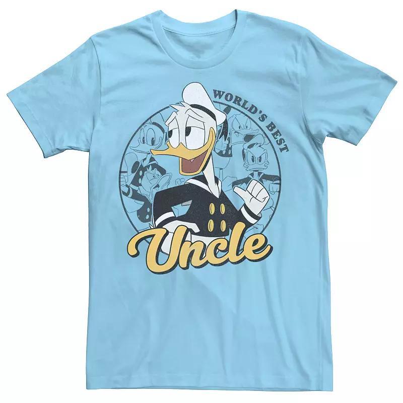 Disneys Donald Duck Mens Worlds Best Uncle Circle Portrait Graphic Tee Product Image