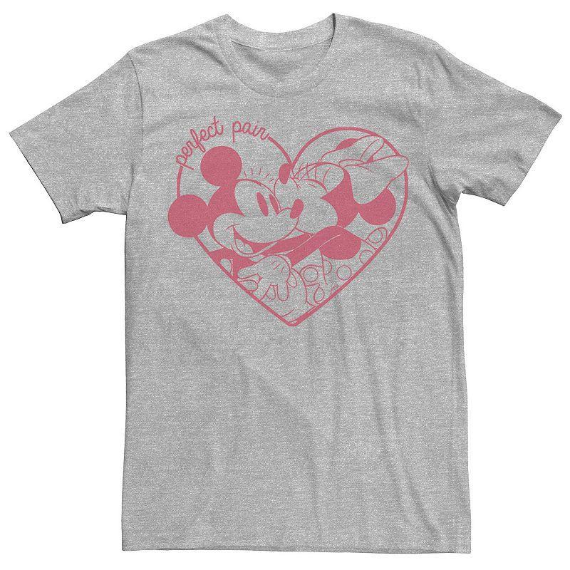 Disneys Mickey Mouse Mens Perfect Pair Tee Athletic Grey Product Image