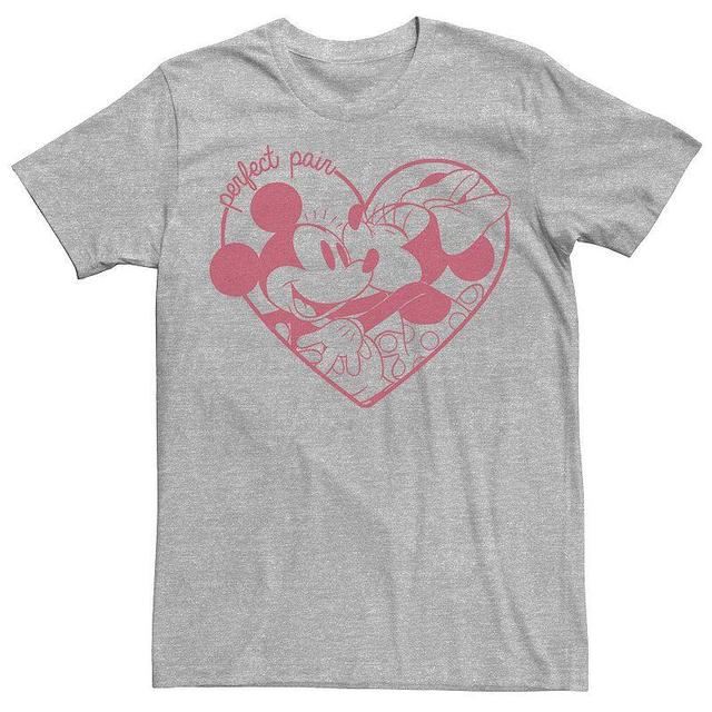 Disneys Mickey Mouse Mens Perfect Pair Tee Athletic Grey Product Image