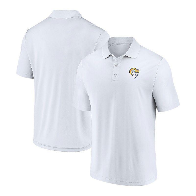 Fanatics Mens White Los Angeles Rams Component Polo Shirt Product Image