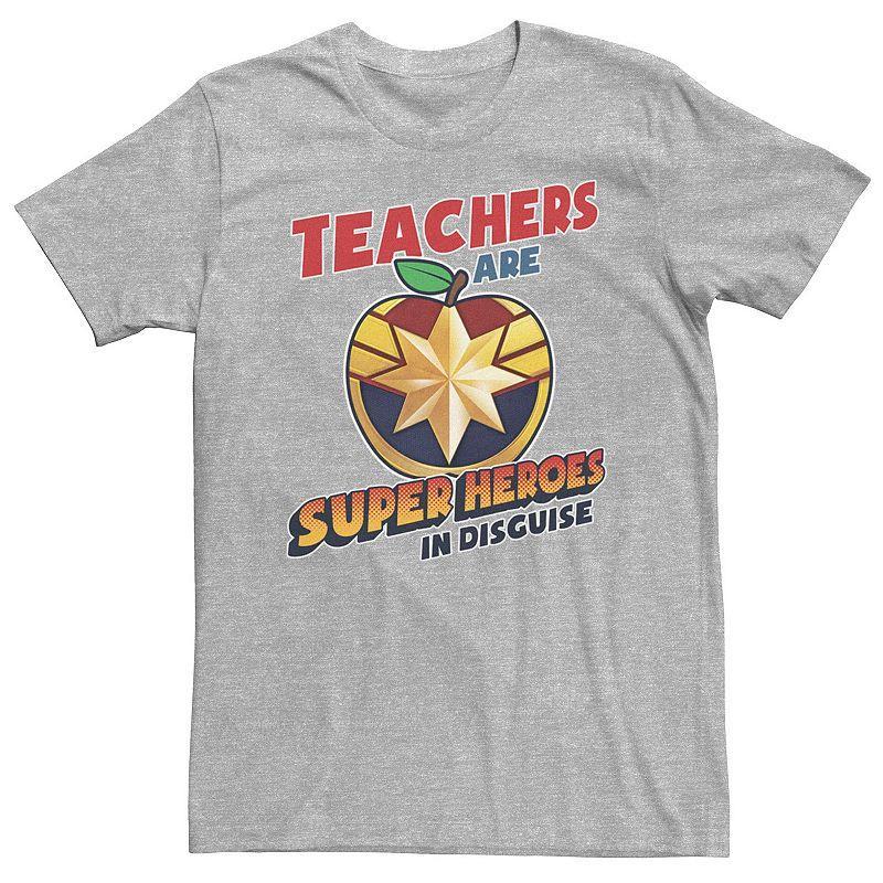 Mens Marvel Teachers Are Super Heroes In Disguise Captain Marvel Tee Product Image