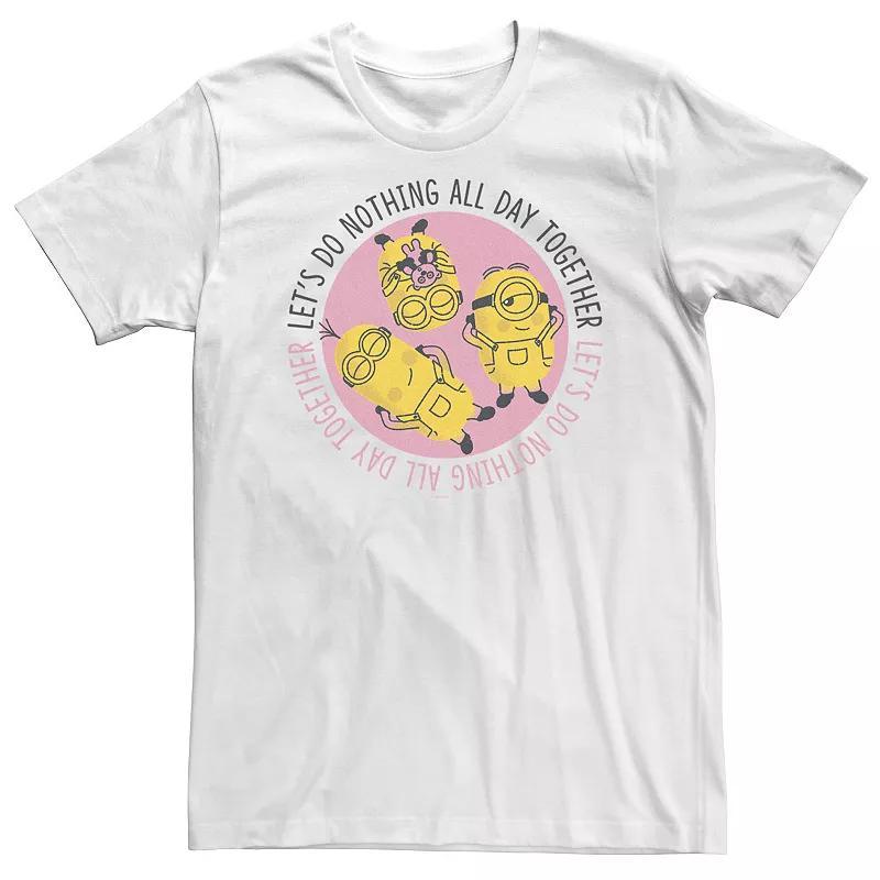 Big & Tall Despicable Me Minions Valentines Day Lets Do Nothing Tee, Mens Product Image