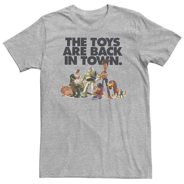 Big & Tall Disney / Pixar Toy Story The Toys Are Back In Town Tee, Mens Med Grey Product Image