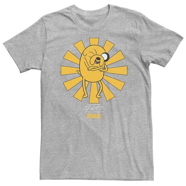 Big & Tall Adventure Time Jake The Dog Kanji Portrait Tee, Mens Athletic Grey Product Image