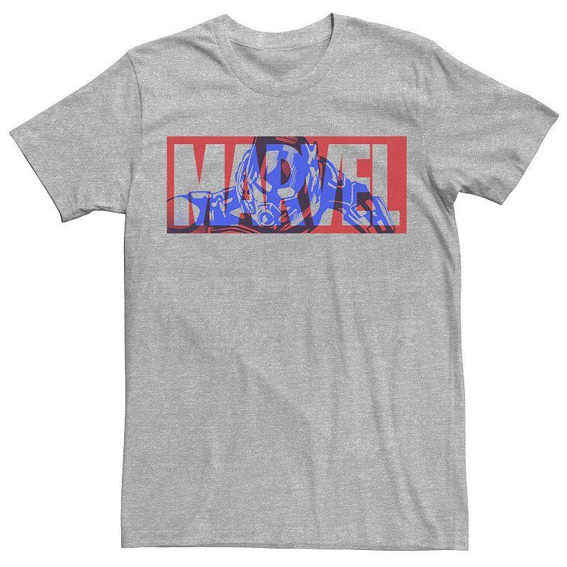 Mens Marvel Ant-Man Large Classic Movie Logo Graphic Tee Athletic Grey Product Image