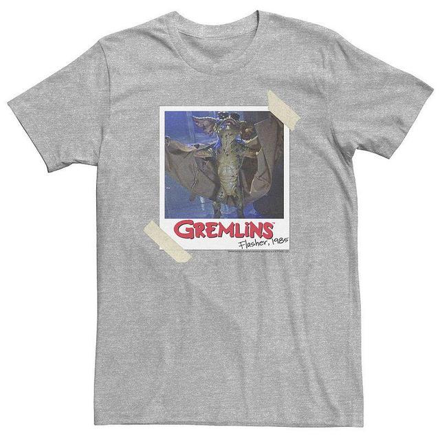 Big & Tall Gremlins Flasher Polaroid Portrait Tee, Mens Athletic Grey Product Image