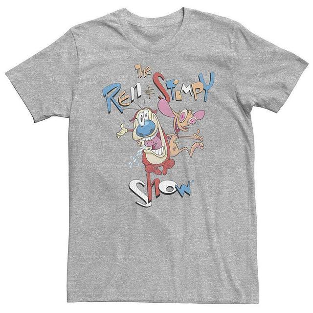 Big & Tall Nickelodeon CatDog Tough Guys Tee, Mens Athletic Grey Product Image