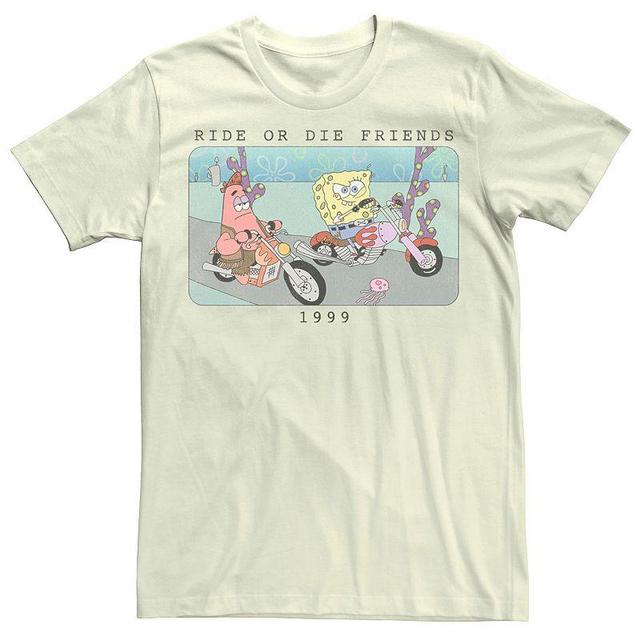 Mens Nickelodeon SpongeBob SquarePants Ride Or Die Friends 1999 Portrait Tee Product Image