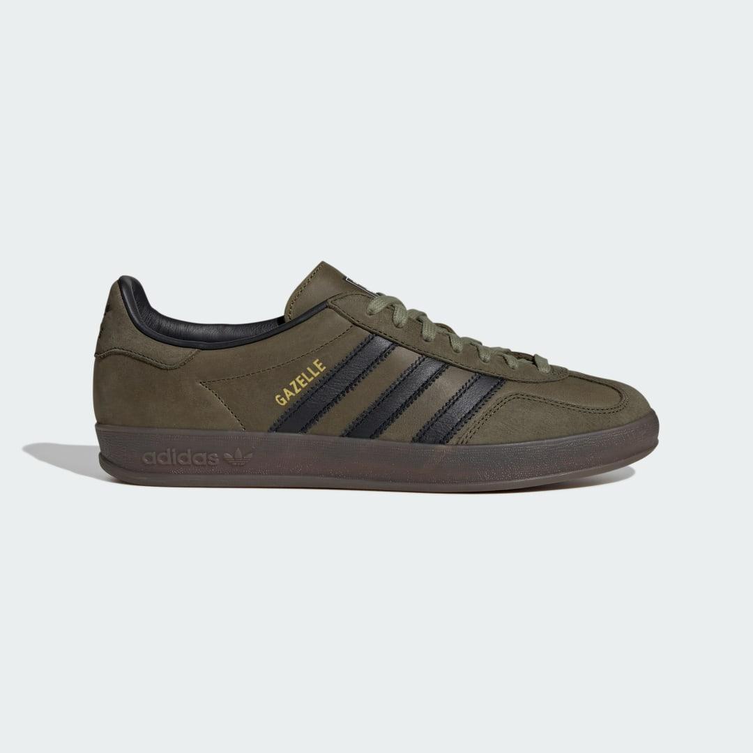 adidas Gazelle Indoor Shoes Focus Olive M 13 / W 14 Unisex Product Image