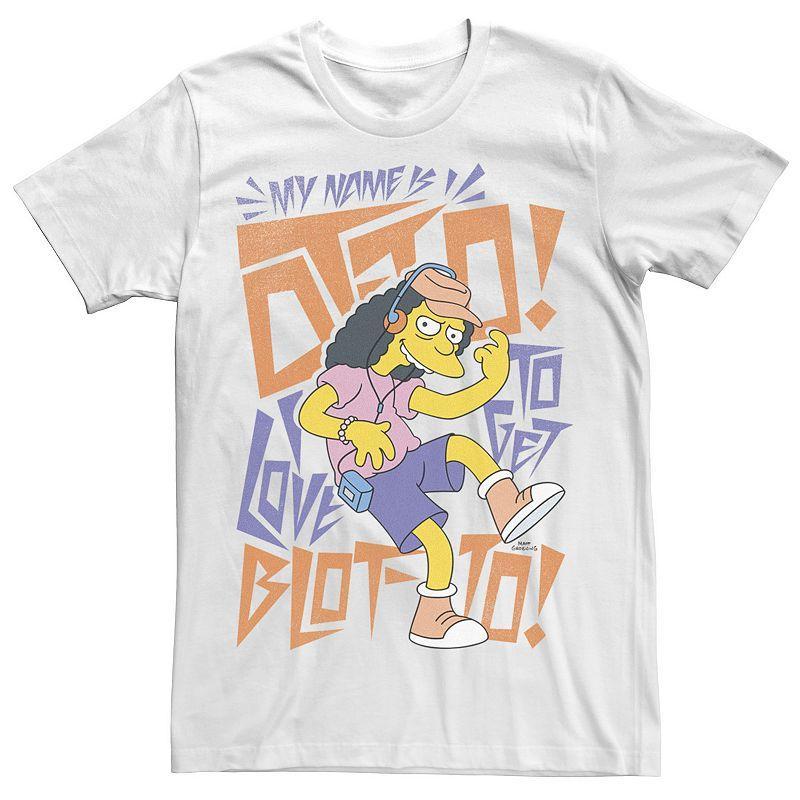 Mens The Simpsons My Name Is Otto I Love To Get Blot-To! Tee Product Image