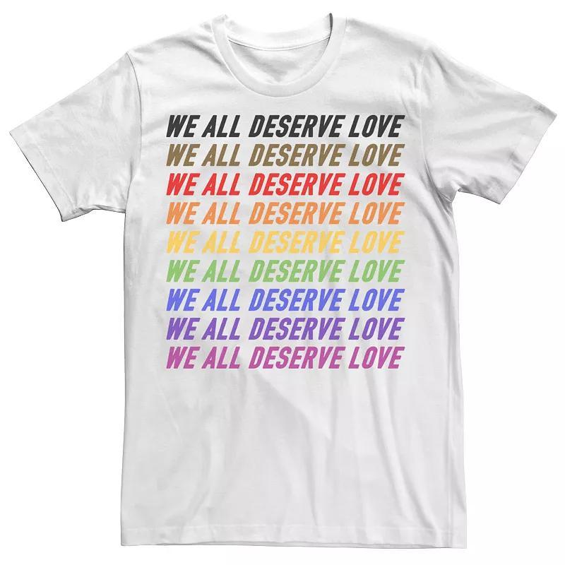 Mens Pride Deserve Love Tee Product Image