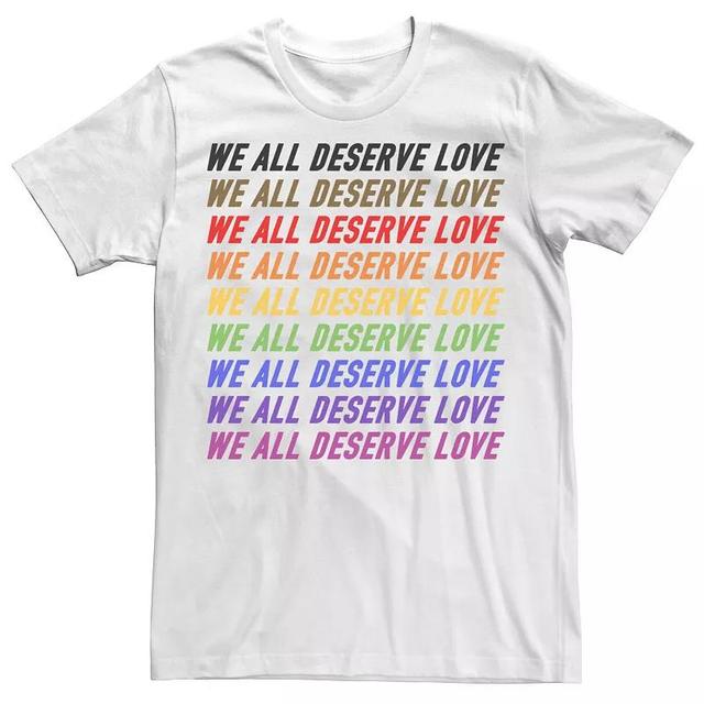 Mens Pride Deserve Love Tee Product Image