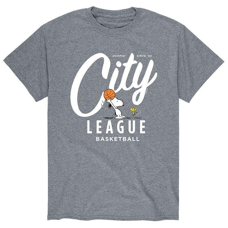 Mens Peanuts City League Baseball T-shirt Product Image