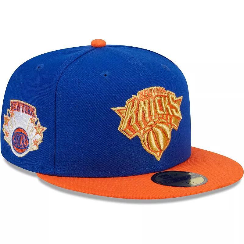 Mens New Era /Orange New York Knicks Gameday Gold Pop Stars 59FIFTY Fitted Hat Product Image