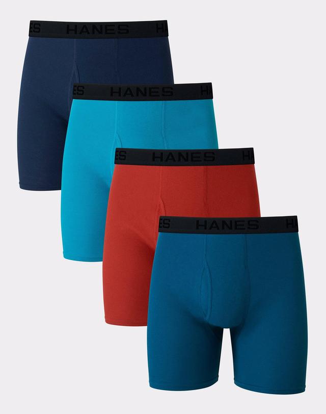 Big & Tall Hanes Ultimate Cool Comfort 4-Pack Boxer Brief, Mens Product Image