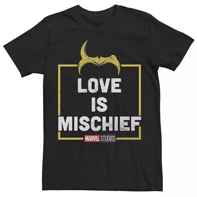 Big & Tall Marvel Loki Love Is Mischief Tee, Mens Product Image