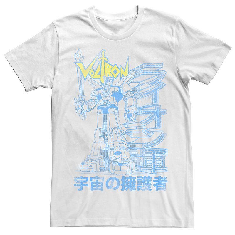 Mens Voltron: Retro Defender Distressed Kanji Outline Tee Product Image