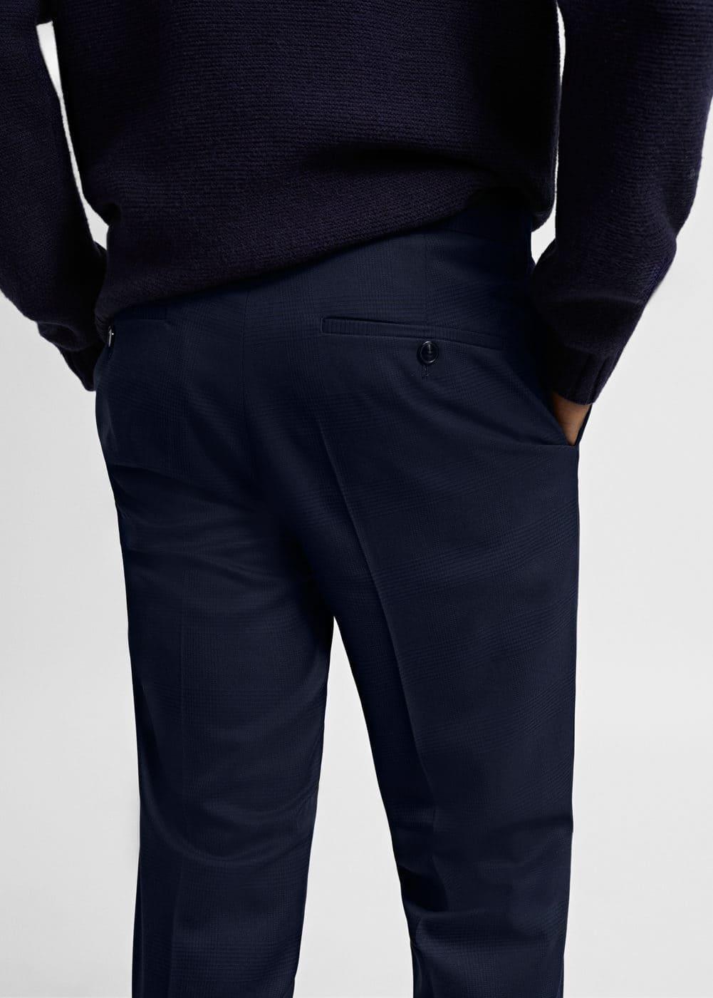 MANGO MAN - Stretch fabric super slim-fit suit pants dark navyMen Product Image