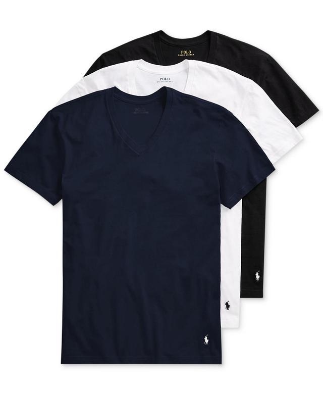 Classic Fit Cotton Wicking V-Neck T-Shirt 3-Pack Product Image