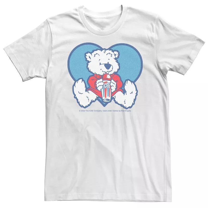 Mens ICEE Blue Heart Polar Bear Tee Product Image