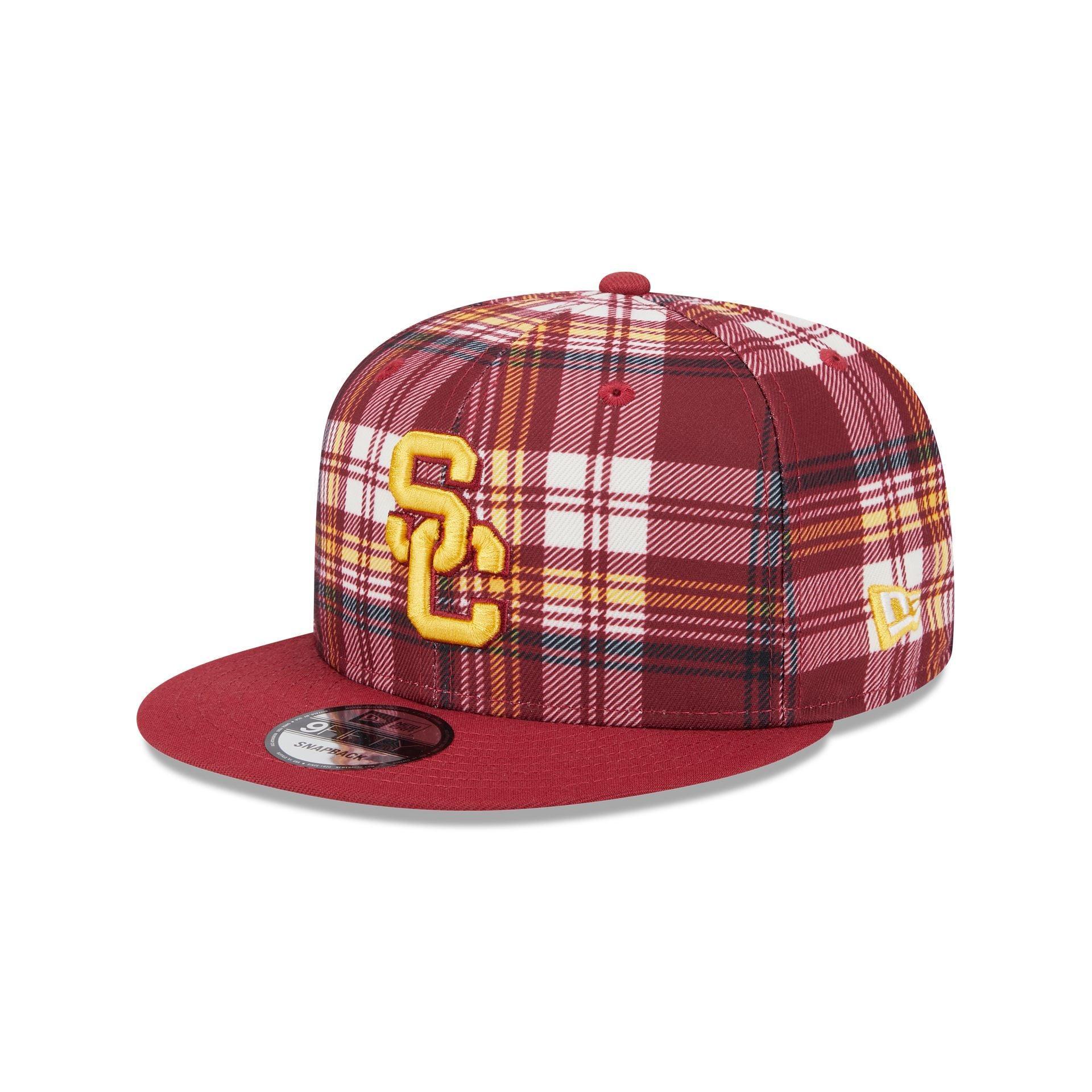 USC Trojans Plaid 9FIFTY Snapback Hat Male Product Image