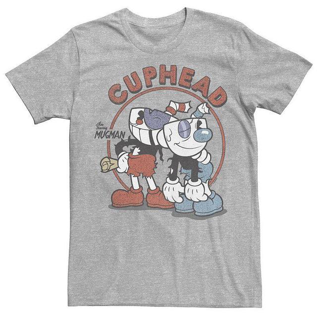 Boys 8-20 Cuphead and Mugman Rough and Ready Tee, Boys Athletic Grey Product Image