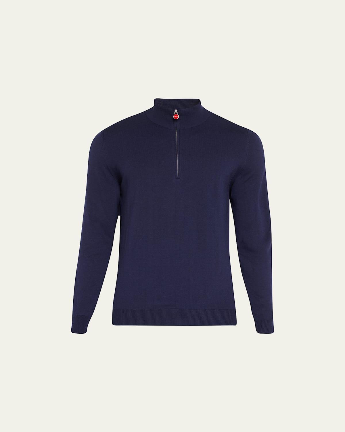 Mens Wool Half-Zip Sweater Product Image