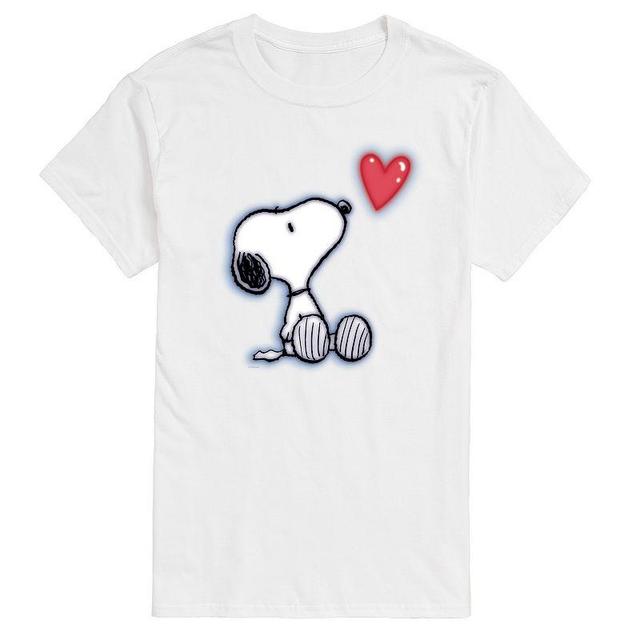 Mens Peanuts Snoopy Heart Graphic Tee Product Image