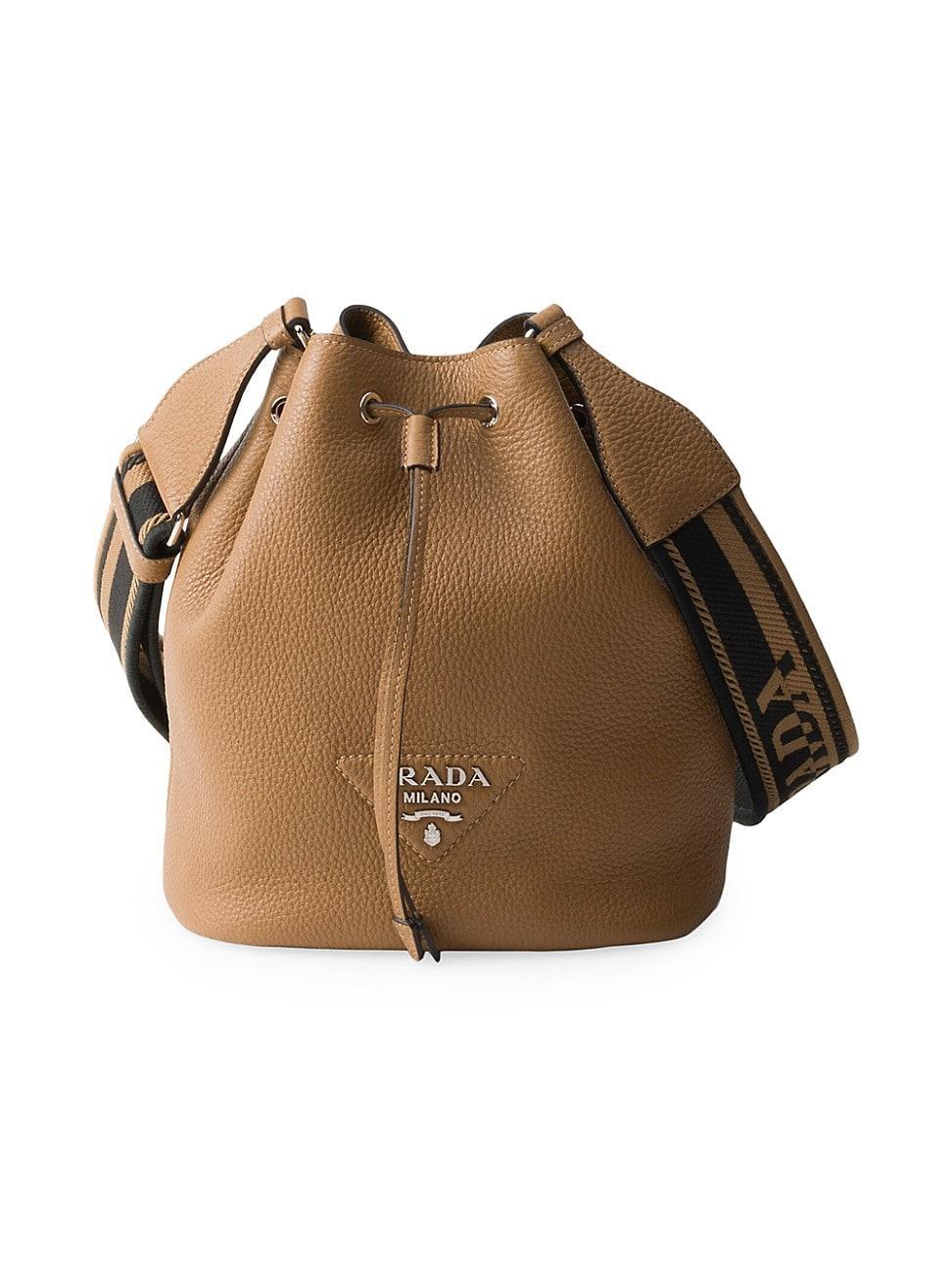 Womens Leather Bucket Bag Product Image